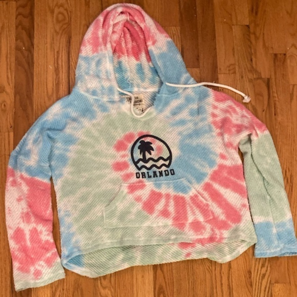 Tie-dyed Knit Hoodie Orlando Medium